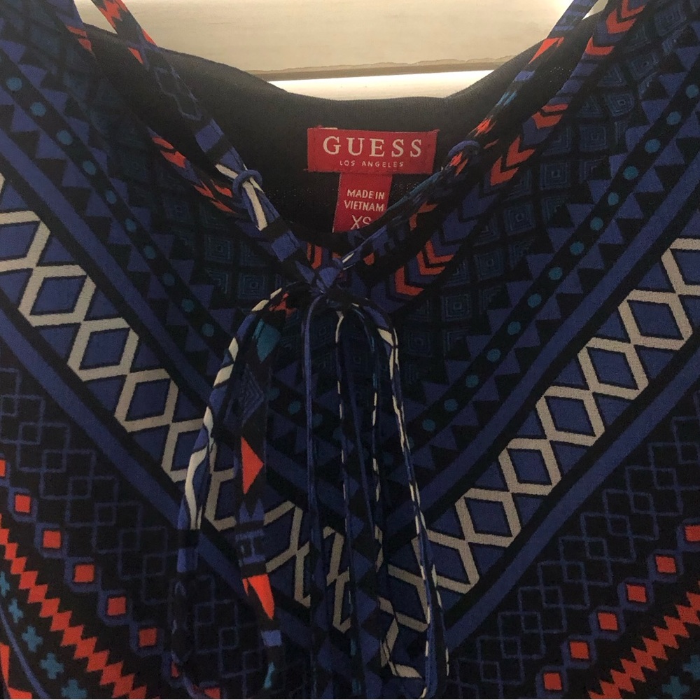 Guess Sundress Navy And Multi Color Pattern - Picture 7 of 7